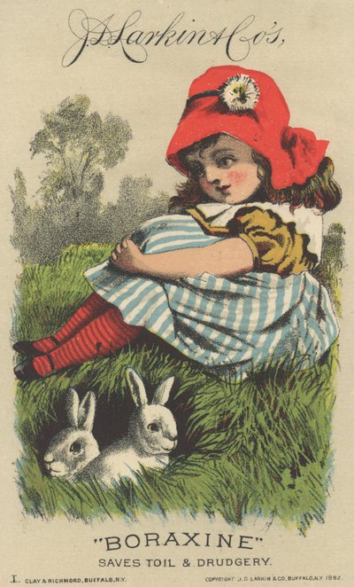 J. D. Larkin és Cos Boraxine reklámja, 1882 alkotó: American School