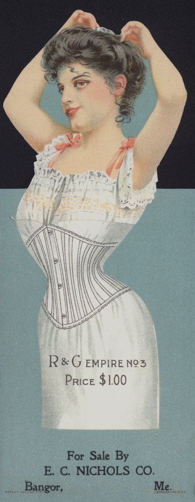 R&G női fűző (chromolitho) hirdetése alkotó: American School