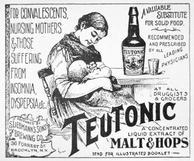 „Teuton” folyékony maláta és komlókivonat reklámja alkotó: American School