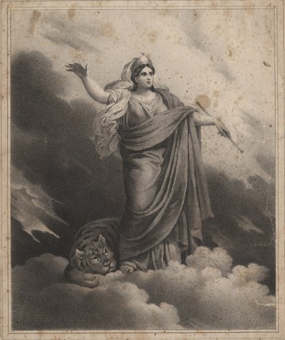 Allegorikus figura (litho) alkotó: American School