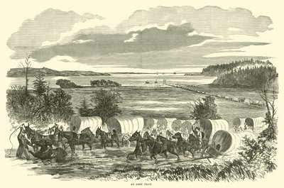 Egy katonai vonat, 1862. november alkotó: American School