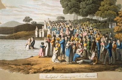 Anabaptista szertartás Észak-Amerikában alkotó: American School