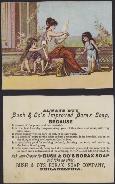 Ókori görög vagy római gyerekek anyjukkal (chromolitho) alkotó: American School
