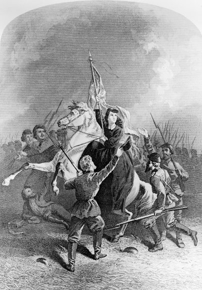 Annie Etheridge Hooks (1839-1913) illusztrációja: Női munka a polgárháborúban alkotó: American School