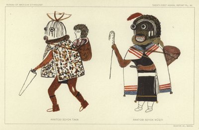 Awatobi Soyok Taka, Awatobi Soyok Wuqti (színes litográfia) alkotó: American School