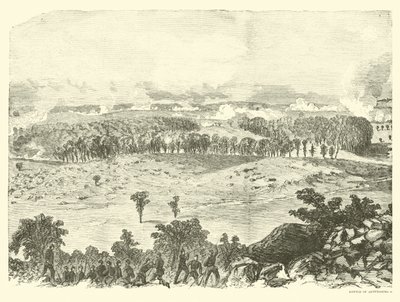 Gettysburgi csata, Little Round Top csúcsa, 1863. július 2 alkotó: American School