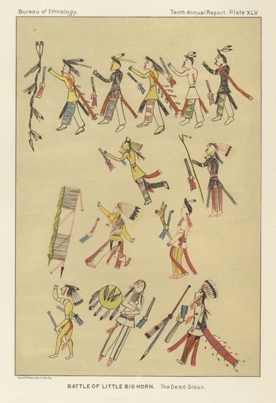 Little Bighorn csata alkotó: American School