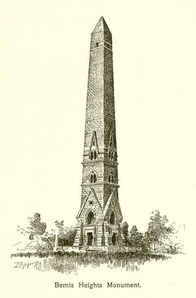 Bemis Heights emlékmű alkotó: American School