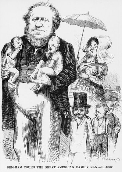 Brigham Young (1801-77) a nagy amerikai családapa alkotó: American School