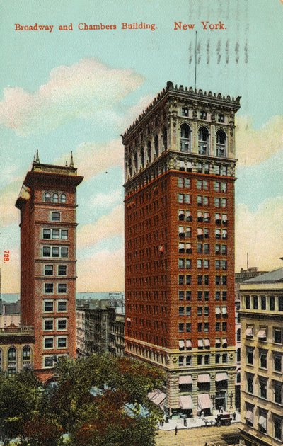 Broadway and Chambers Building, New York, 1900-2009 körül alkotó: American School
