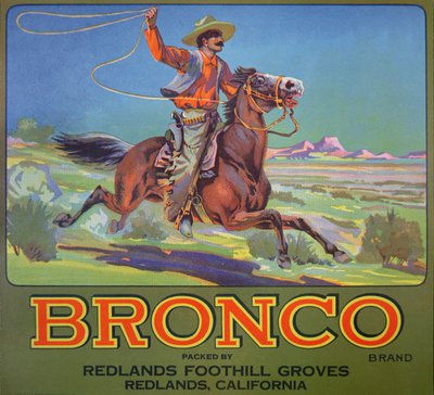 „Bronco Oranges”, 1900 körül (színes litó) alkotó: American School