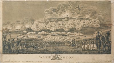 Washington Burning of the British által, 1814. augusztus 24., I. Ryland kiadásában alkotó: American School