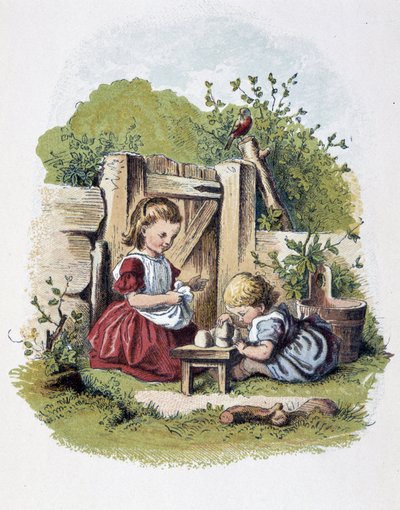 Caillou játék a „” Schnick, nassolás, apróságok a kicsiknek”-ben, gyerekjátékok. szerk. London – Georges Ronthedge és fiai. New York, The wide way Ludgate n.d. c. 1890. alkotó: American School
