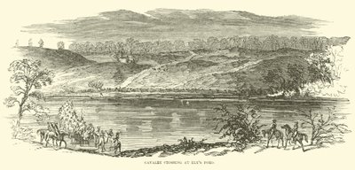 Lovassági átkelő Elys Fordnál, 1863. január-április alkotó: American School