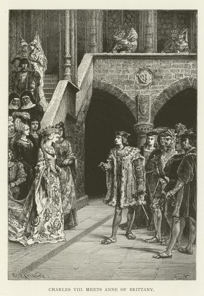 VIII. Károly találkozik Bretagne-i Annával alkotó: American School