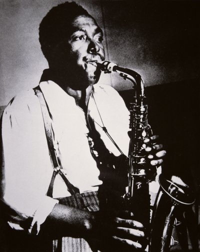 Charlie Parker (1920-55) (f/w fotó) alkotó: American School