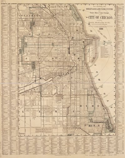 Chicago térkép alkotó: American School