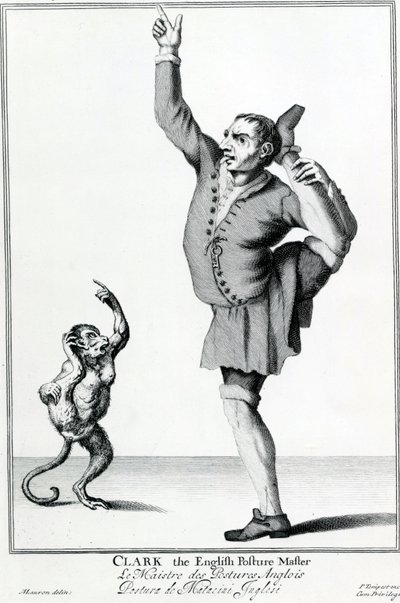 Clark, az angol testtartáskészítő, a The Cryes of the City of the London Drawne after the Life sorozatból, metszet Marcellus Laroon II után, kiadó: Pierce Tempest, 1688 alkotó: American School