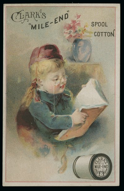 Clark Mile-End Spool Cotton Trade kártya alkotó: American School