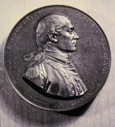 John Paul Jones emlékérem, Jean-Antoine Houdon portréja után alkotó: American School