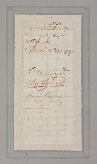 Alkotmányos egyezmény: az 1787. évi történelmi egyezmény 55 delegáltja közül 54 által aláírt levelek és dokumentumok gyűjteménye (toll és tinta papíron) (lásd még: 2561290-92) alkotó: American School