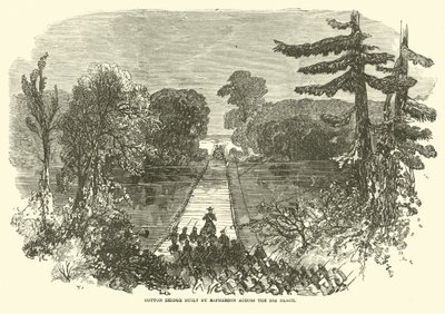 McPherson által épített pamuthíd a Big Blacken át, 1863. május alkotó: American School