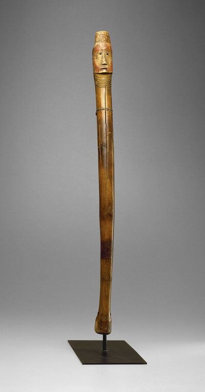 Coup Stick, Yankton Sioux, 1880 körül (fa, sárgaréz szögek, pigment és forró reszelőnyomok) alkotó: American School