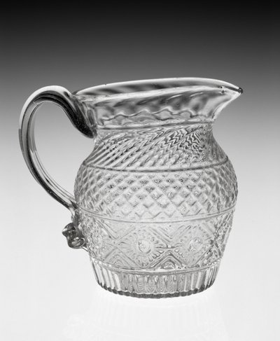 Krémes kancsó, c. 1820-1840 (ólomüveg) alkotó: American School