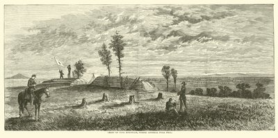A Pine Mountain címere, ahol Polk tábornok elesett, 1864 júniusában alkotó: American School