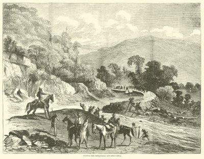 A Chesapeake és az Ohio-csatorna átvágása, 1864. július alkotó: American School