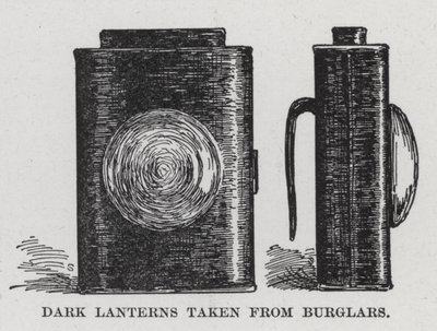 Sötét lámpások a betörőktől (litho) alkotó: American School