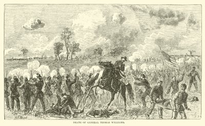 Thomas Williams tábornok halála, 1862. augusztus alkotó: American School