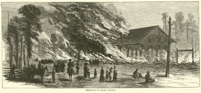 Millen Junction megsemmisítése, 1864. november alkotó: American School