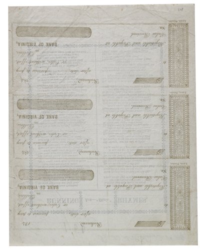 Dixie egy csekk hátoldalára nyomtatva, 1861 alkotó: American School
