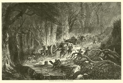 Tüzérség vonzása a hegyeken, 1863. augusztus alkotó: American School