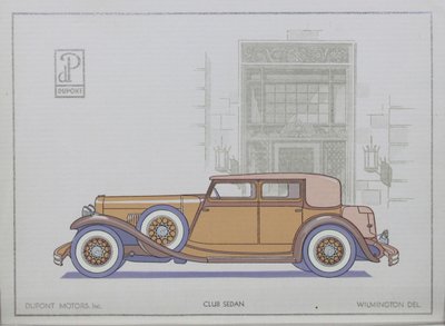 DuPont Motor Cars: Club Sedan, 1921 alkotó: American School