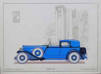 DuPont Motor Cars: Town Car, 1921 alkotó: American School