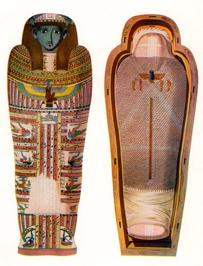 Egyiptomi múmia és szarkofág alkotó: American School