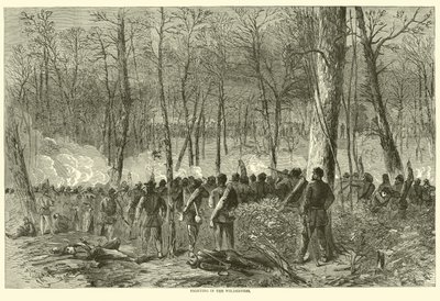 Harc a vadonban, 1864. máj alkotó: American School