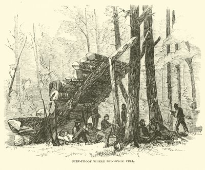 Tűzálló, ahol Sedgwick elesett, 1864. május alkotó: American School