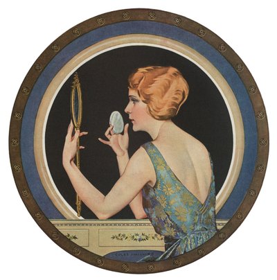 Flapper sminkelés a tükörben alkotó: American School