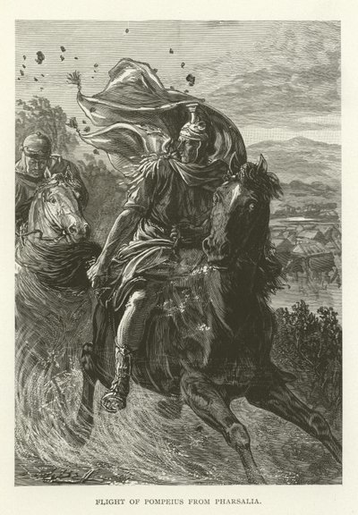 Pompeius repülőútja Pharsaliából alkotó: American School