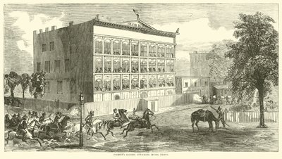 Erdői portyázók megtámadták az Irving börtönt, 1864. augusztus alkotó: American School