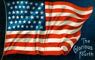 Július negyedik amerikai zászló alkotó: American School