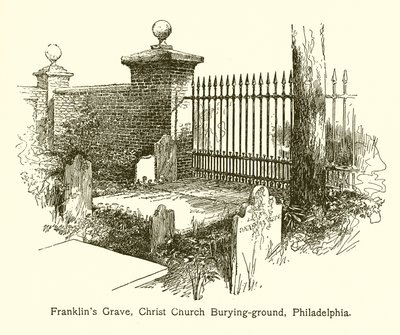 Franklins Grave, Christ Church temető, Philadelphia alkotó: American School