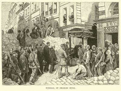 Charles Hugo temetése alkotó: American School