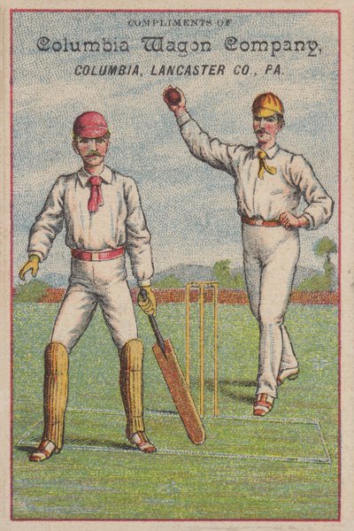 Krikettjáték (chromolitho) alkotó: American School