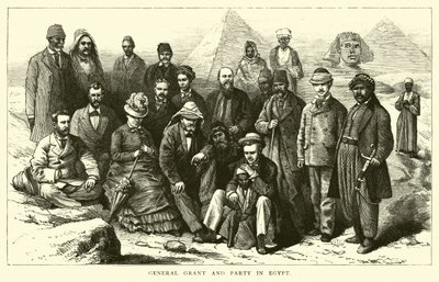 Grant tábornok és párt Egyiptomban alkotó: American School