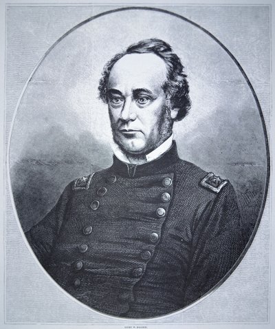Henry Wager Halleck tábornok (1815-72) (metszet) alkotó: American School