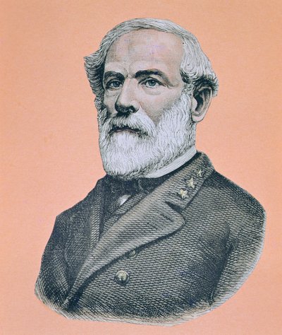 Robert E. Lee tábornok (1807-70) (színes litó) alkotó: American School